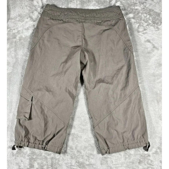 Nike S Cargo Capri Crop Hiking Pants Gray Adjustable Hem Pockets Woven - Picture 2 of 10